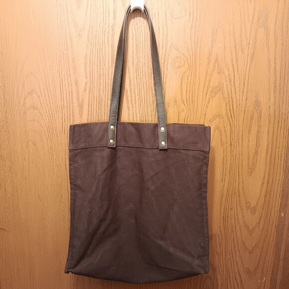 Ralph Lauren Fragrances chain tassel cotton canvas XL shoulder tote purse - Picture 2 of 12